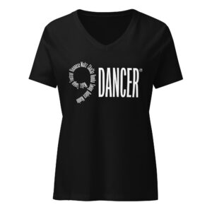 9 Dancer (White) – Women's V-Neck